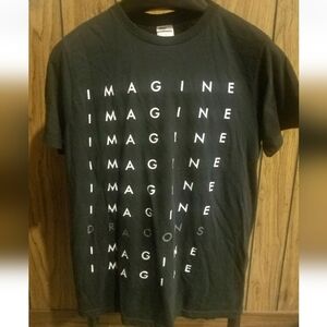 Black Imagine Dragons Graphic T-Shirt 2015 Medium Smoke And Mirrors Tour